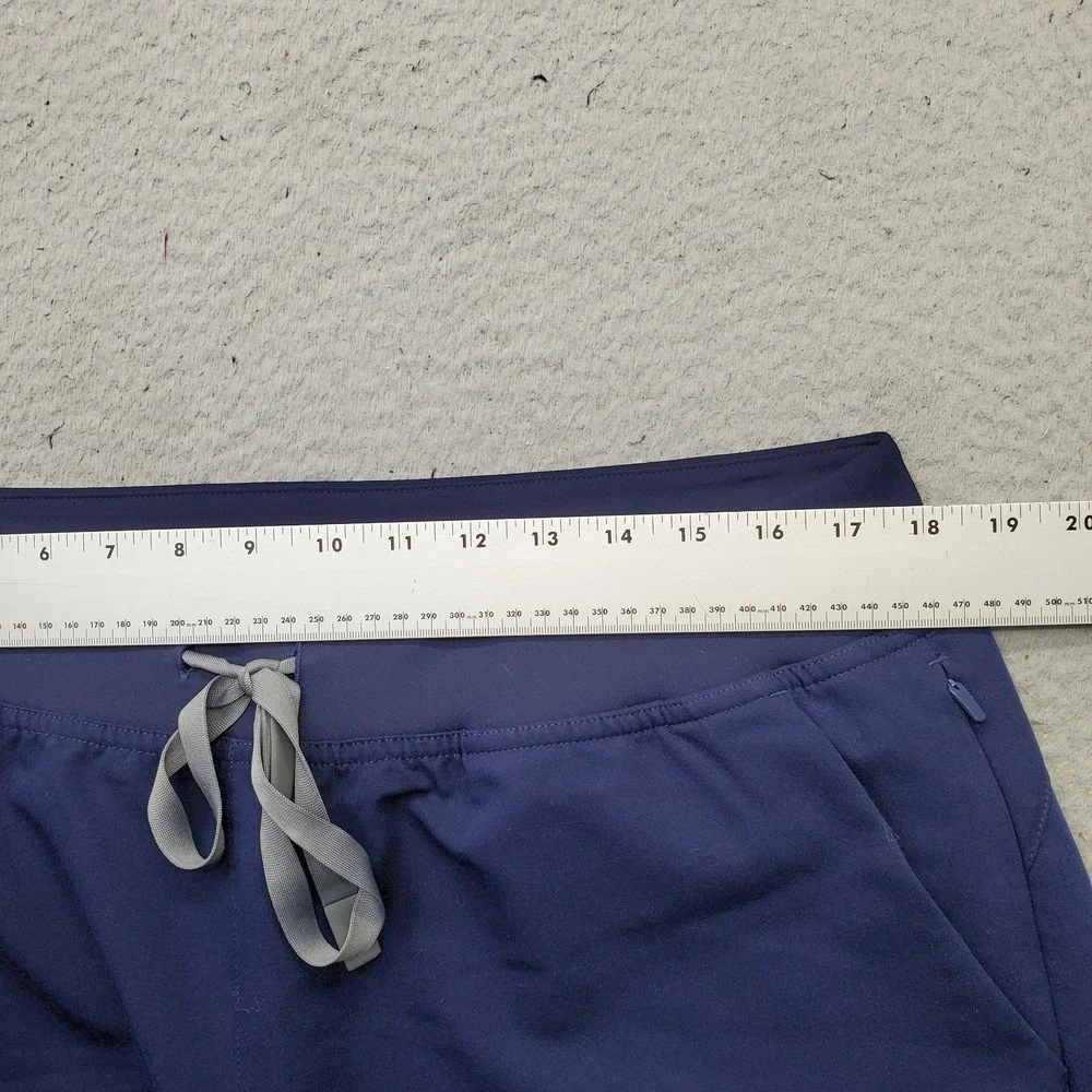 FIGS Technical Collection Medical Nurse Scrub Pants Men XL Navy Loose Ankle Slit